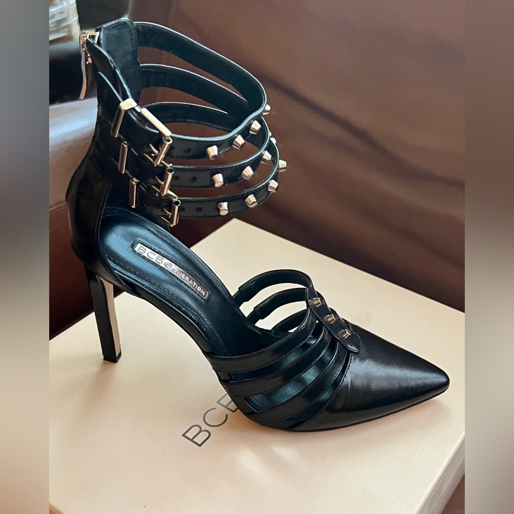 BCBG Clemento black leather boitie - Picture 2 of 3
